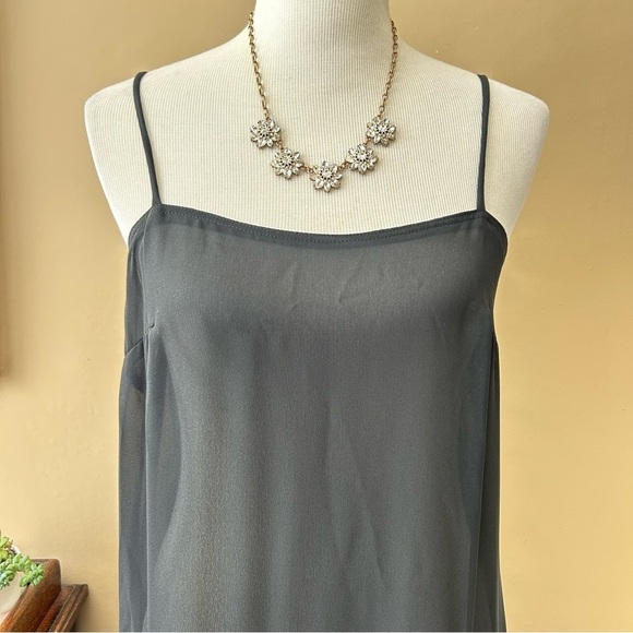 Vintage Black Sheer Micro Pleated Slip Dress Lady Carol of New York Union Made L - Picture 6 of 9